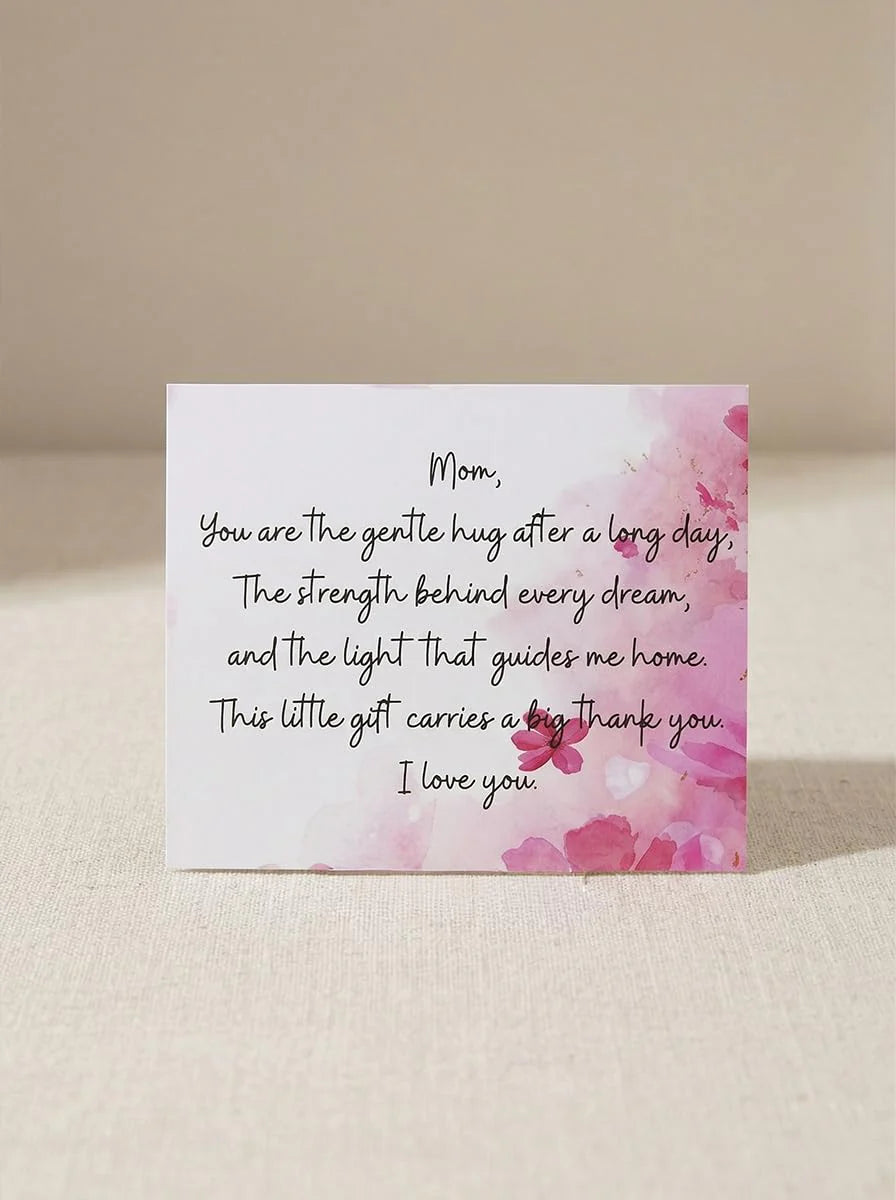 Greeting card with floral design