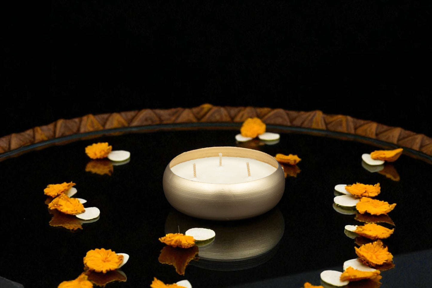 Diwali Luxe – Round Bowl Candle